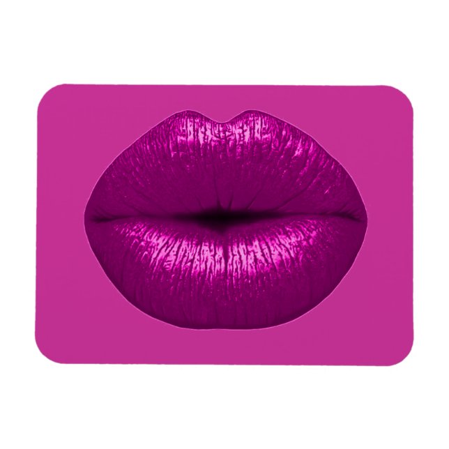 PINK PERFECTION LIPSTICK MAKEUP BEAUTY FASHION SAL MAGNET (Horizontal)