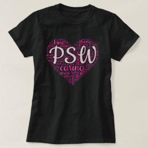 Pink Personal Support Worker  T-Shirt
