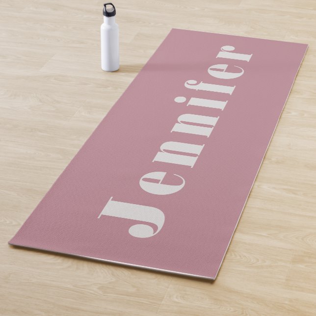 Pink Personalised and Name  Yoga Mat (In Situ)