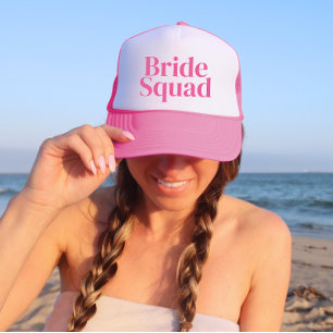 Pink Personalised Bachelorette Trucker Hat