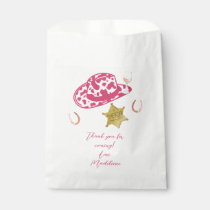 Pink Personalised Cowgirl Hat Country Bachelorette Favour Bag