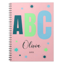 Pink Personalised Girls Back to School Name