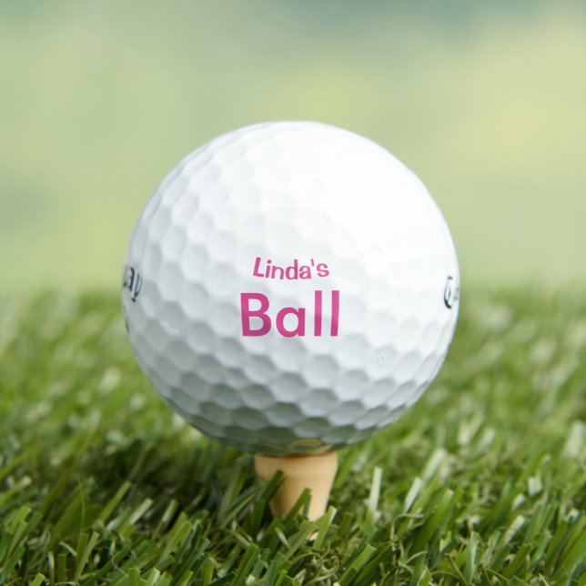PINK Personalised Golf Balls (Insitu Tee)