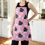 Pink Personalised Pet Photo Dog Lover Instagram Apron<br><div class="desc">Show off your love for your furry companion with the "Cute Custom Love Paw Print Dog Lover Pet Photo" design. This personalised product allows you to feature your favourite pet photo, creating a heartwarming tribute to your beloved dog. With an adorable paw print motif and customisable options, it's the perfect...</div>