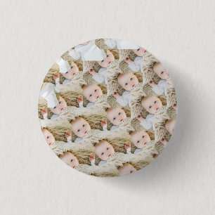Pink Personalized Birthday photo 3 Cm Round Badge