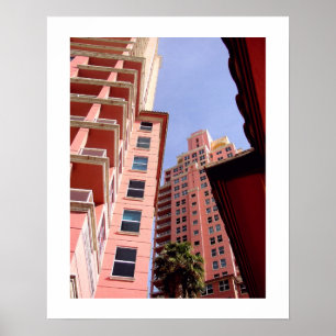 Pink Perspective: Art Deco Poster