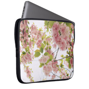pink petal close laptop sleeve