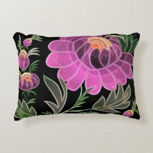 Pink Petals Art Deco Decorative Cushion