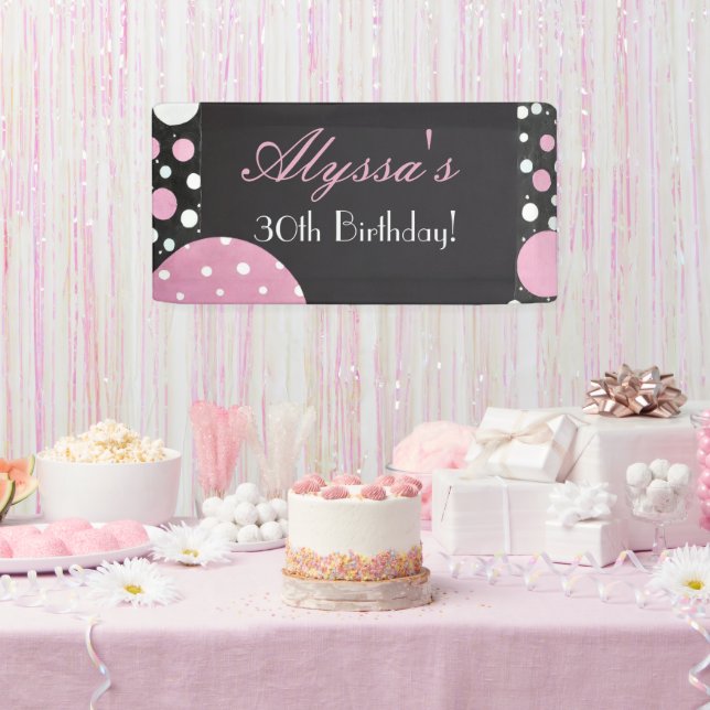 Pink Petals Birthday Banner (Party)