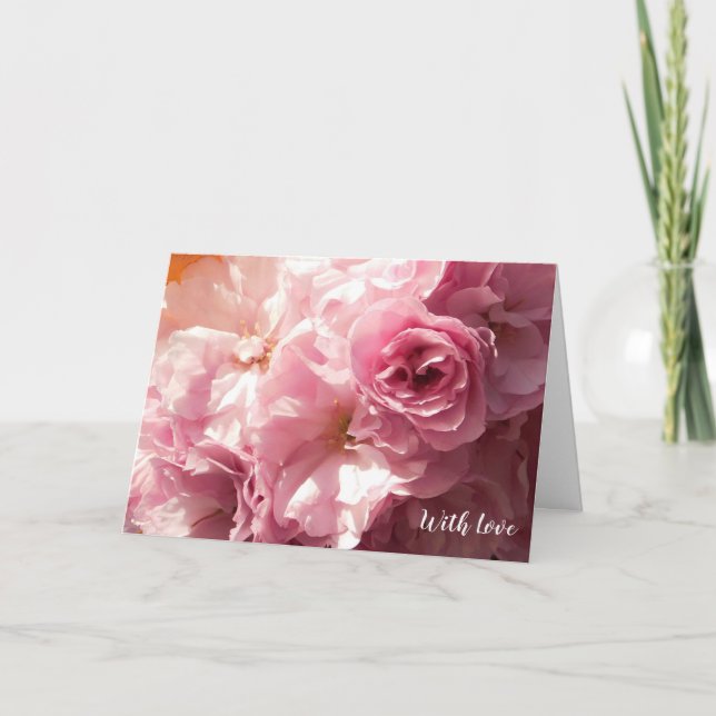 Pink Petals Card (Front)