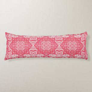 Pink Petals on Kilim Dreams Body Cushion