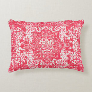 Pink Petals on Kilim Dreams Decorative Cushion