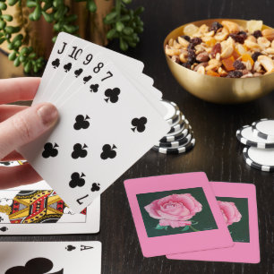 Pink Petals Playing Cards