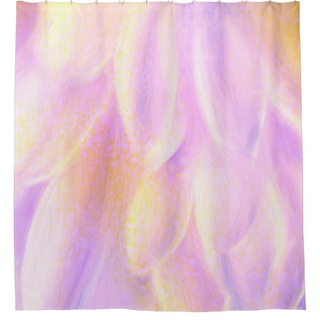 Pink Petals Shower Curtain (Front)
