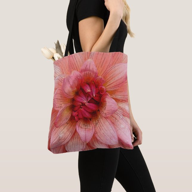pink petals tote bag (Close Up)