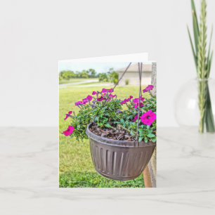 Pink Petunia Flowers Note Cards
