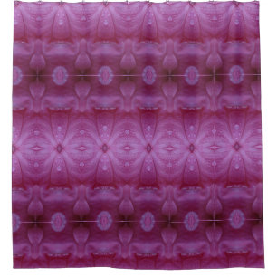 Pink Petunia Ikat 3 Shower Curtain