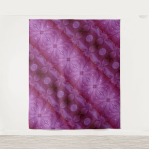 Pink Petunia Ikat 3 Tapestry