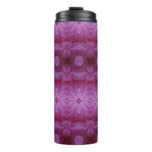 Pink Petunia Ikat 3 Thermal Tumbler