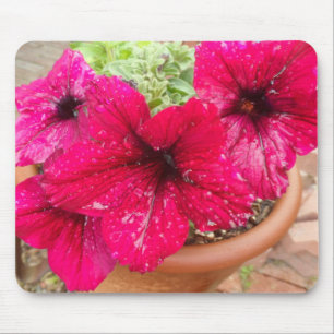 Pink Petunias Mouse Pad