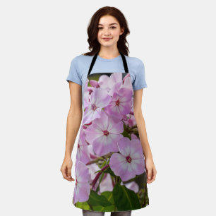 Pink Phlox, Bright Flower Apron