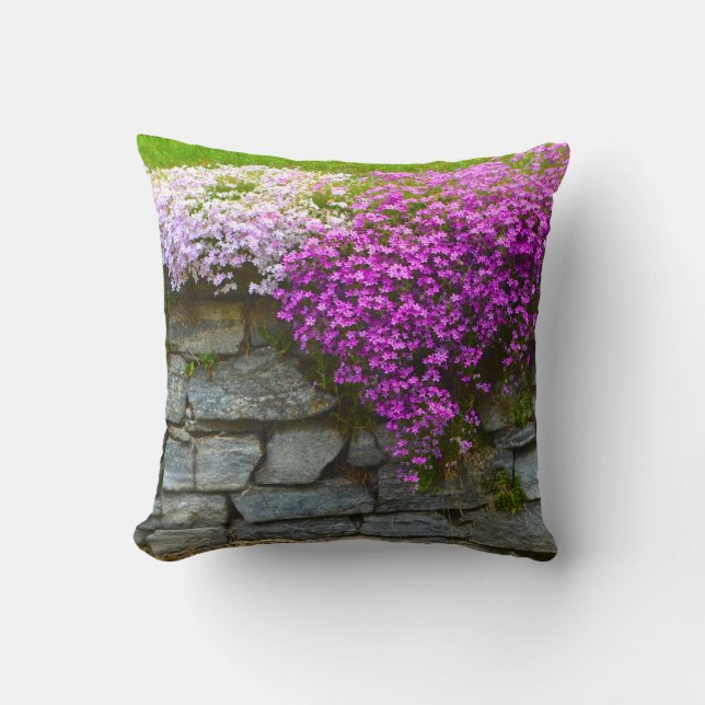 Pink Phlox Pillow (Front)