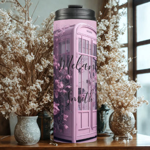 Pink phone booth Thermal Tumbler