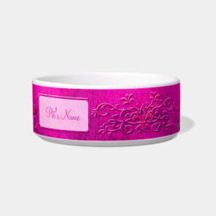 Pink Photo and Name Earthen Fancy Pottery Bowl
