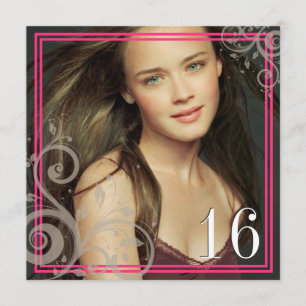 Pink Photo - Sweet 16 Invitation