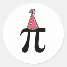 Pink Pi Birthday Hat