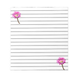 Pink Piazza cactus flower in bloom Notepad