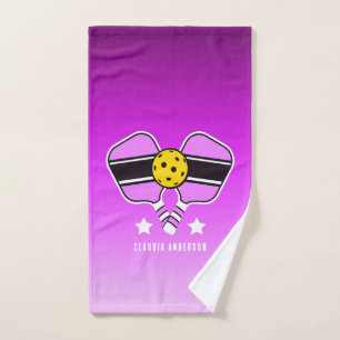  Pink Pickleball Hand Towel
