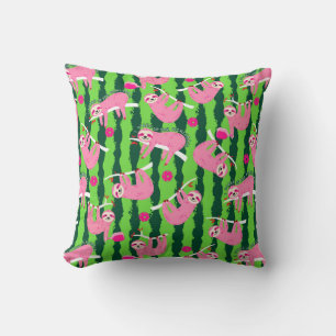 Pink pickleball sloths 🦥 cushion
