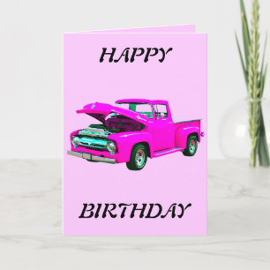 pink pickup card