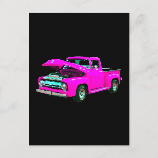 pink pickup postcard (Front)