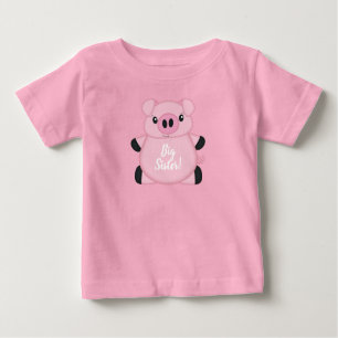 Pink Pig Baby Shower Baby T-Shirt