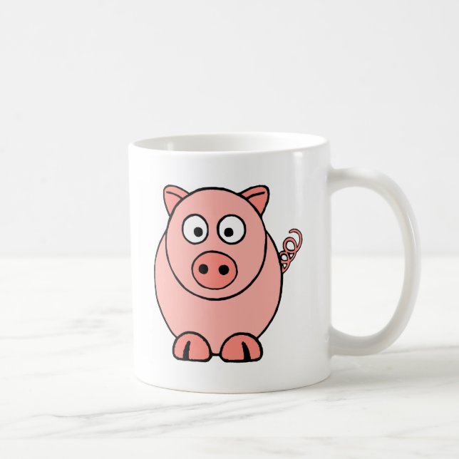 Pink Pig Coffee Mug (Right)