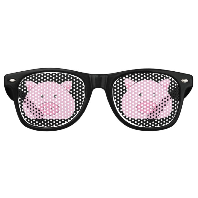 PINK PIG CUTE FUNNY PARTY SUNGLASSES (Front)
