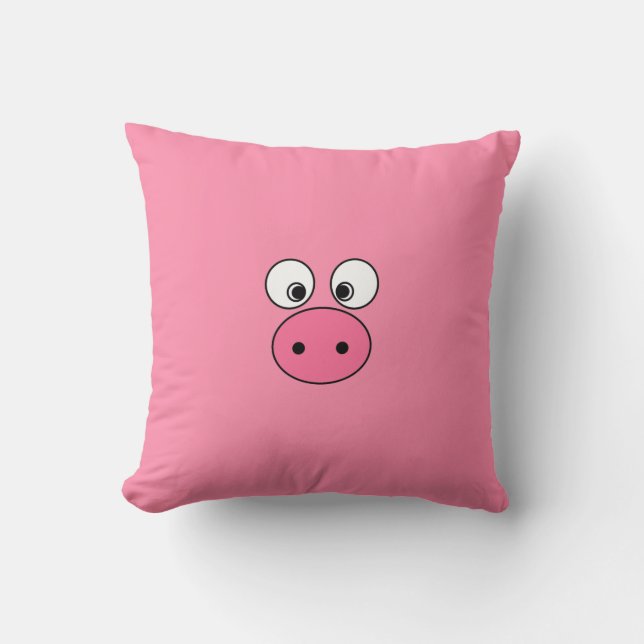 Pink Pig Face and Bum! Cushion (Front)