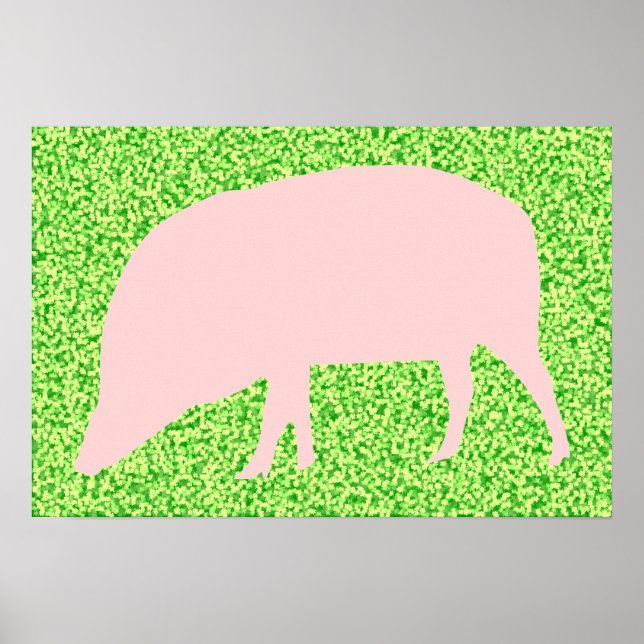 Pink Pig Poster (Front)