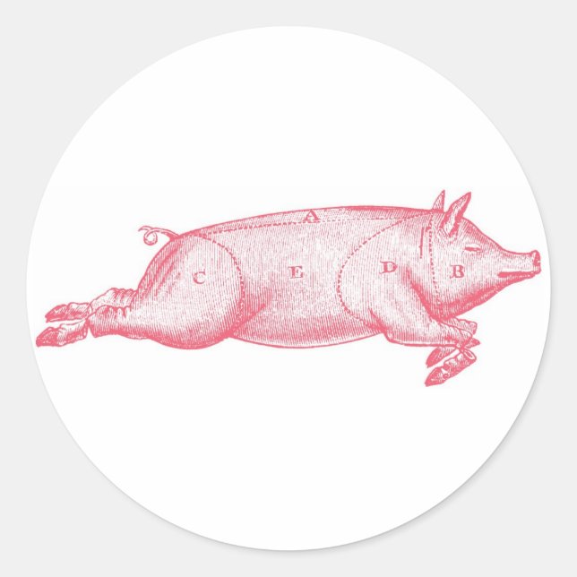 Pink Pig Sticker (Front)