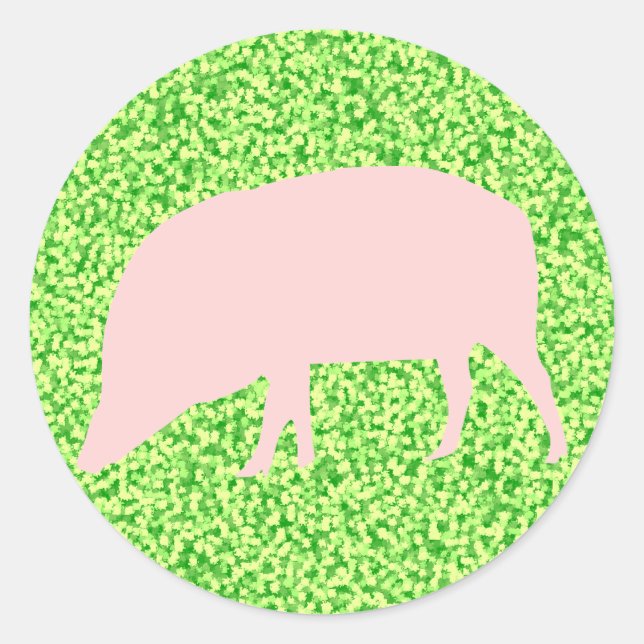 Pink Pig Sticker (Front)