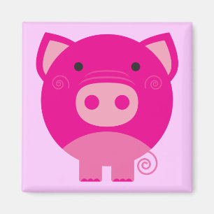Pink Pig Tshirts and Gifts Magnet