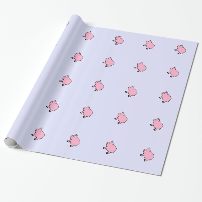 Pink Pig, Wrapping Paper, 30" x 6' Paper (Unrolled)