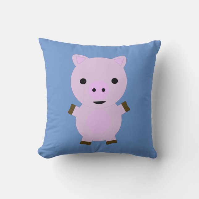Pink Piggy Cushion (Front)