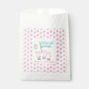 Pink Piggy's Kids Birthday Party Favour Bag