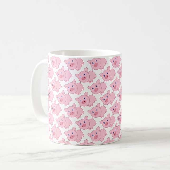 Pink Pigs mug (Front Left)
