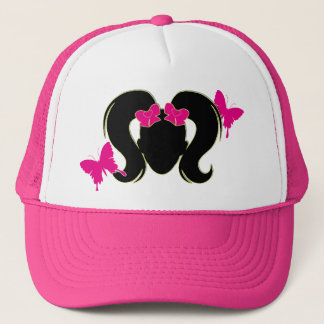 Pink Pigtails Trucker Hat