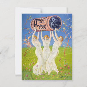 Pink Pills for Pale People (1910) Vintage Style Postcard