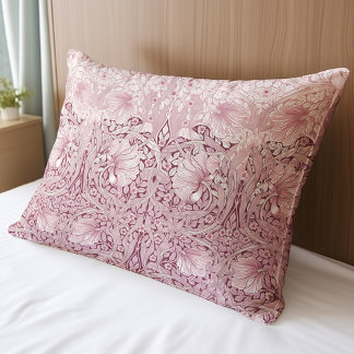 Pink Pimpernel Vintage Pattern William Morris Pillowcase